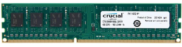 NeweggBusiness - Crucial 4GB DDR3 1600 (PC3 12800) Desktop Memory